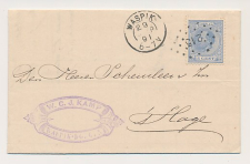 Puntstempel 215 Waspik 1891