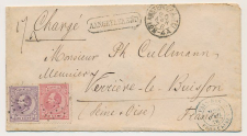 Puntstempel 5 Amsterdam Amstel - Antony Frankrijk 1876