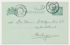 Grootrondstempel Bergum - Harlingen 1901
