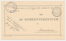 Grootrondstempel Broek in Waterland - Monnickendam 1911