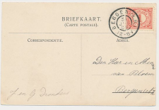 Grootrondstempel Bergen (N.H.) 1908