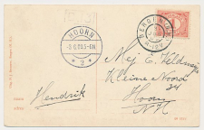 Grootrondstempel Bergen (N.H.) 1909