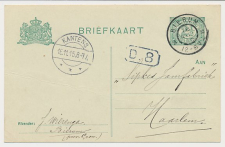 Grootrondstempel Bierum - Kantens - Haarlem 1915