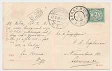 Grootrondstempel Bergen (N.H.) 1908