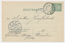 Grootrondstempel Bergen (N.H.) 1908