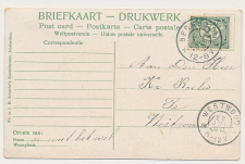 Grootrondstempel Berkhout - Westwoud 1908