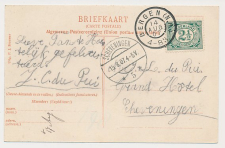 Grootrondstempel Bergen (N.H.) - Scheveningen 1907