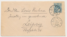Grootrondstempel Bolnes - Leipzig Duitsland 1903