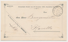 Grootrondstempel Dwingeloo - Havelte 1901