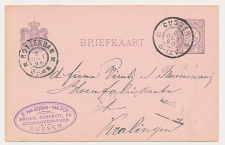 Grootrondstempel Dussen - Kralingen 1898
