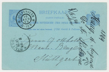 Grootrondstempel Diepenveen - Stuttgart Duitsland 1899