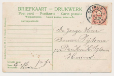Boksum - Grootrondstempel Deinum - Huins 1908