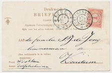 Grootrondstempel Echtenerbrug - Koudum 1906