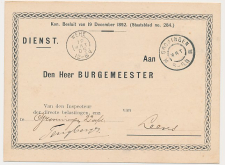 Grootrondstempel Groningen - Wehe - Leens 1905