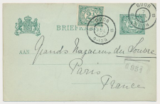 Grootrondstempel Goor - Parijs Frankrijk 1903