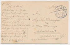 Grootrondstempel Halsteren - Oldeboorn 1917