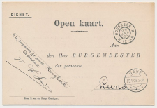 Grootrondstempel Hoogkerk - Wehe - Leens 1909