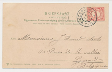 Grootrondstempel IJzendijke - Gand Belgie 1906