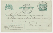 Grootrondstempel Ilpendam - Purmerend 1908