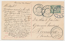 Arnhem - Grootrondstempel Irnsum - Rauwerd 1908
