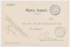 Grootrondstempel Kloosterburen - Wehe - Leens 1911