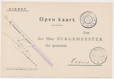 Grootrondstempel Kloosterburen - Wehe - Leens 1912