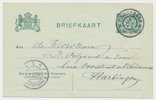 Grootrondstempel Landsmeer - Harlingen  1908