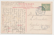 Grootrondstempel Leiderdorp 1915
