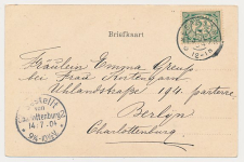 Grootrondstempel Meerssen - Berlijn Duitsland 1904