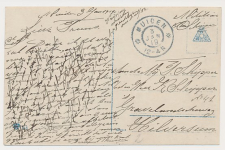 Grootrondstempel Muiden - Hilversum 1919