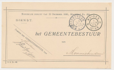 Grootrondstempel Muiden - Monnickendam 1909