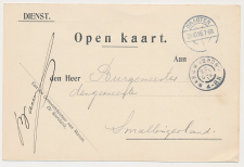 Grootrondstempel Marum (Gron:) - Dragten 1916