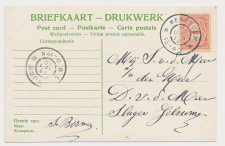 Grootrondstempel Menaldum - Jelsum 1910