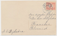 Grootrondstempel Marssum - Franeker 1917