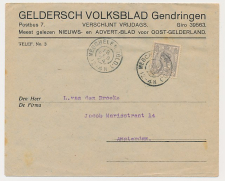 Grootrondstempel Megchelen (Gld.) 1924 - Laat gebruik