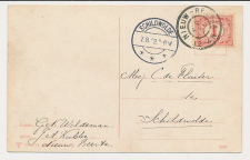 Grootrondstempel Nieuw-Beerta - Schildwolde 1912