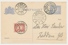 Grootrondstempel Nieuwendijk (N:B:) - Zeddam 1912