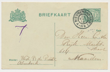 Almkerk - Grootrondstempel Nieuwendijk (N:B:) - Naarden 1914