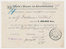 Grootrondstempel Oudepekela 1904