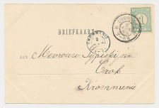 Grootrondstempel Overveen - Krommenie 1899