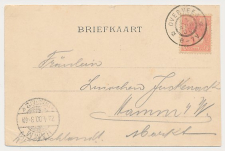 Grootrondstempel Overveen - Hamm Duitsland 1900