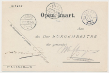 Grootrondstempel Oldenhove - Leens - Warfhuizen 1912