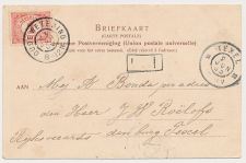 Grootrondstempel Oude Wetering - Den Burg Texel 1903