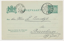 Grootrondstempel Ouwerkerk - Biezelinge 1909