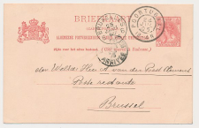 Grootrondstempel Poortugaal - Brussel Belgie 1905
