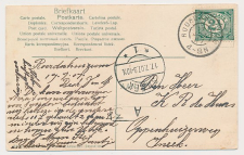 Grootrondstempel Roordahuizum - Sneek 1907