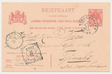 Grootrondstempel Schoonhoven - Tjimahi Ned. Indie 1905