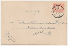 Grootrondstempel Santpoort (Dorp) 1906