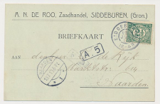 Grootrondstempel Siddeburen - Naarden 1913