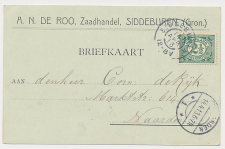 Grootrondstempel Siddeburen - Naarden 1913